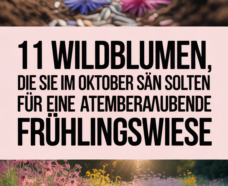 11 Wildblumen, die Sie im Oktober säen sollten für eine atemberaubende Frühlingswiese