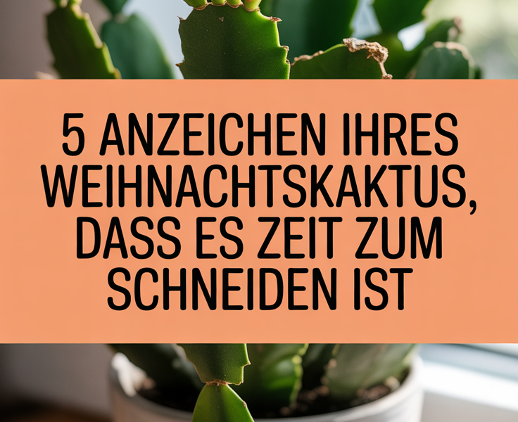 5 Anzeichen Ihres Weihnachtskaktus, dass es Zeit zum Schneiden ist