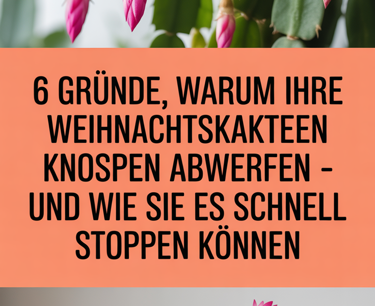 6 Gründe, warum Ihre Weihnachtskakteen Knospen abwerfen – und wie Sie es schnell stoppen können
