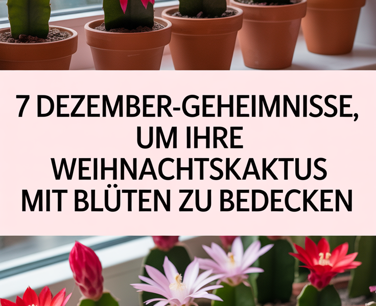 7 Dezember-Geheimnisse, um Ihre Weihnachtskaktus mit Blüten zu bedecken