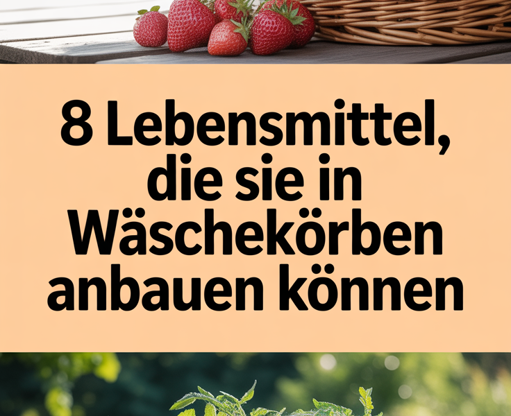 8 Lebensmittel, die Sie in Wäschekörben anbauen können