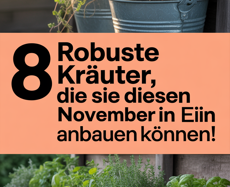 8 robuste Kräuter, die Sie diesen November in Eimern anbauen können!