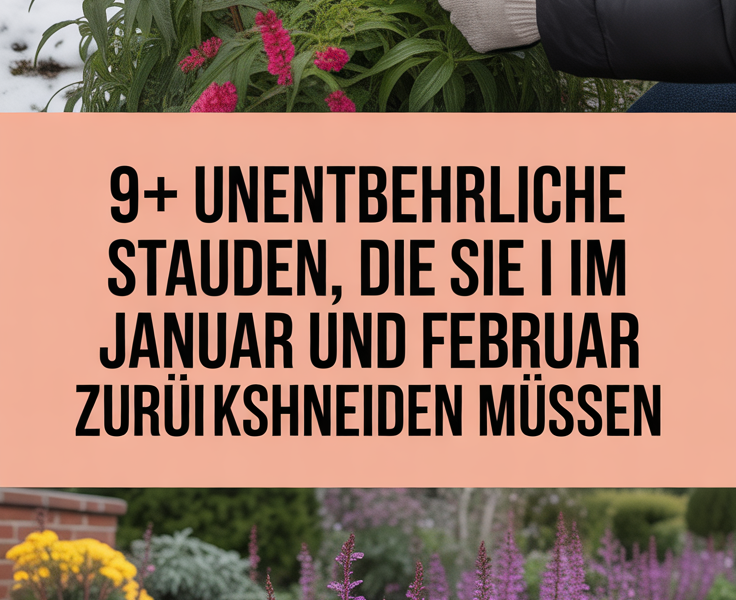 9+ Unentbehrliche Stauden, die Sie im Januar und Februar zurückschneiden müssen