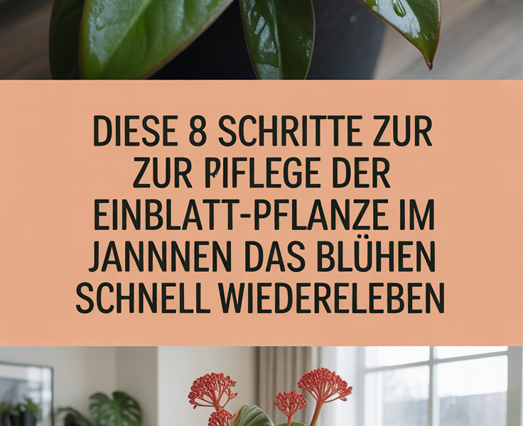 Diese 8 Schritte zur Pflege der Einblatt-Pflanze im Januar Können Das Blühen Schnell Wiederbeleben