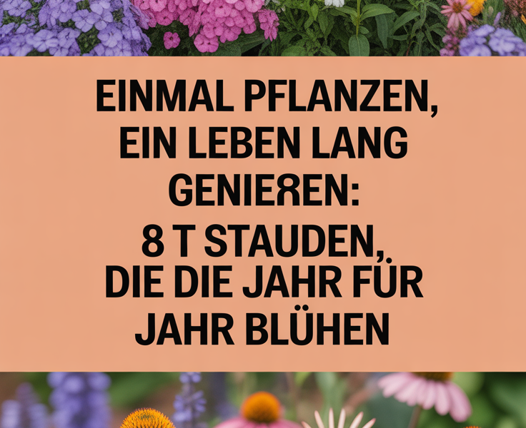 Einmal pflanzen, ein Leben lang genießen: 8 Stauden, die Jahr für Jahr blühen