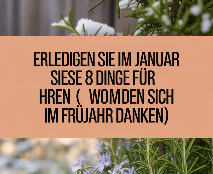 Erledigen Sie im Januar diese 8 Dinge für Ihren Rosmarin (Sie werden sich im Frühjahr danken)