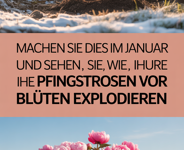 Machen Sie dies im Januar und sehen Sie, wie Ihre Pfingstrosen vor Blüten explodieren