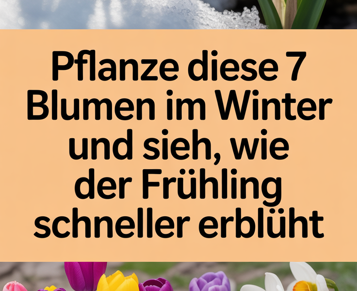 Pflanze diese 7 Blumen im Winter und sieh, wie der Frühling schneller erblüht