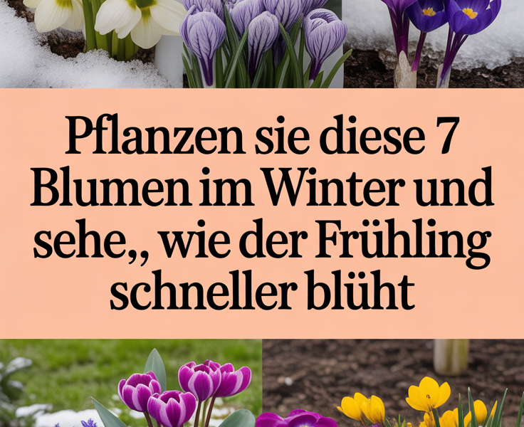 Pflanzen Sie diese 7 Blumen im Winter und sehen Sie, wie der Frühling schneller blüht