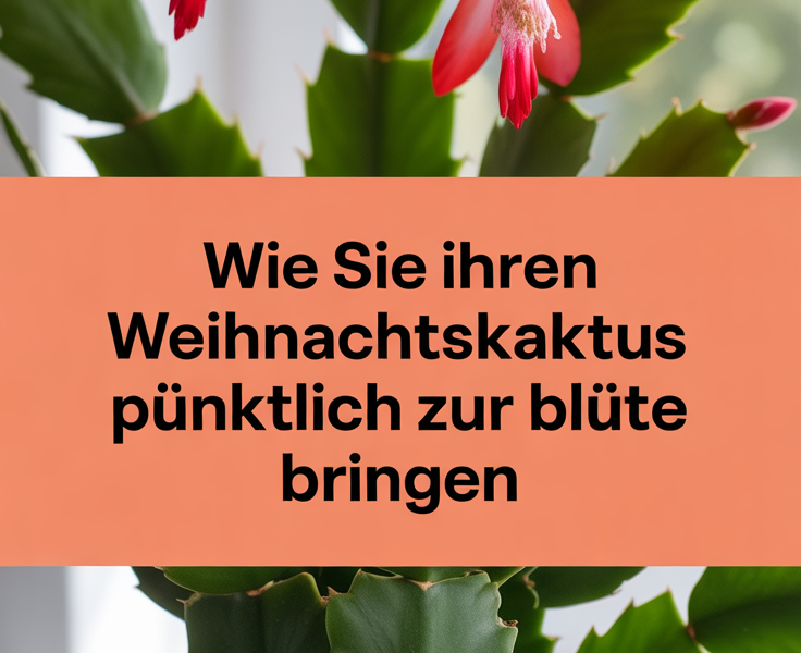 Wie Sie Ihren Weihnachtskaktus pünktlich zur Blüte bringen