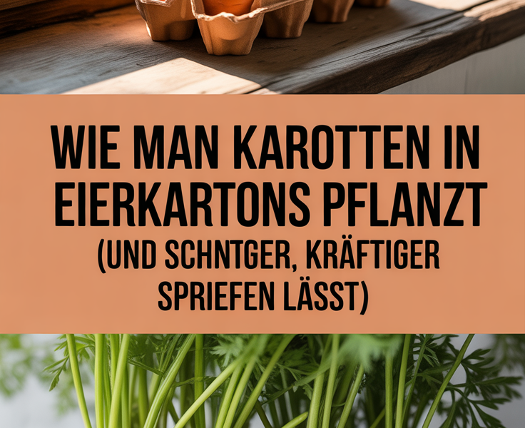 Wie man Karotten in Eierkartons pflanzt (und schneller, kräftiger sprießen lässt!)
