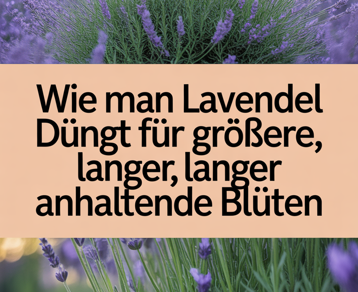 Wie man Lavendel düngt für größere, länger anhaltende Blüten