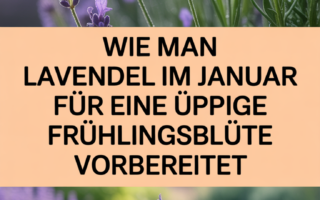Wie man Lavendel im Januar für eine üppige Frühlingsblüte vorbereitet