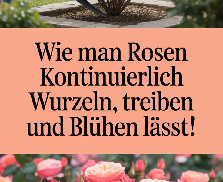 Wie man Rosen kontinuierlich wurzeln, treiben und blühen lässt!