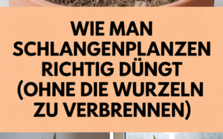 Wie man Schlangenpflanzen richtig düngt (ohne die Wurzeln zu verbrennen)