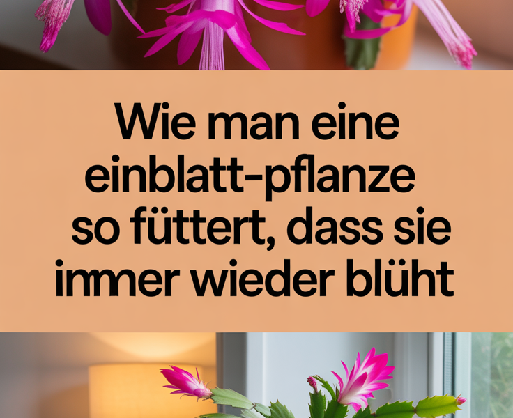 Wie man eine Einblatt-Pflanze so füttert, dass sie immer wieder blüht