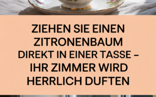 Ziehen Sie einen Zitronenbaum direkt in einer Tasse – Ihr Zimmer wird herrlich duften