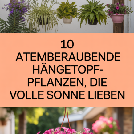 10 Atemberaubende Hängetopf-Pflanzen, die volle Sonne lieben