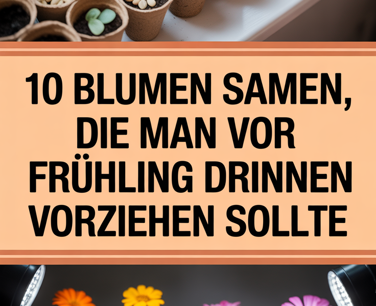 10 Blumen Samen, die man vor dem Frühling drinnen vorziehen sollte