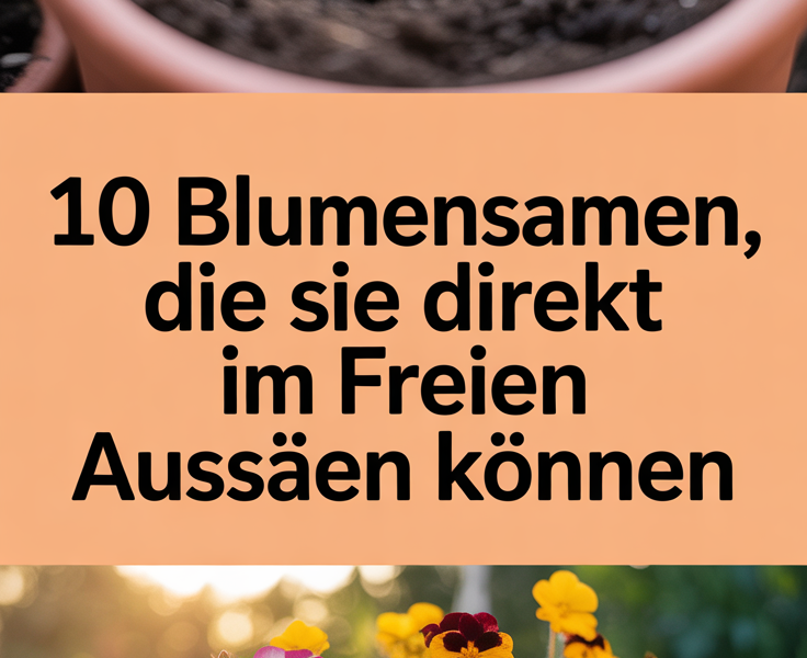 10 Blumensamen, die Sie direkt im Freien aussäen können