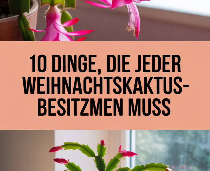 10 Dinge, die jeder Weihnachtskaktus-Besitzer wissen muss