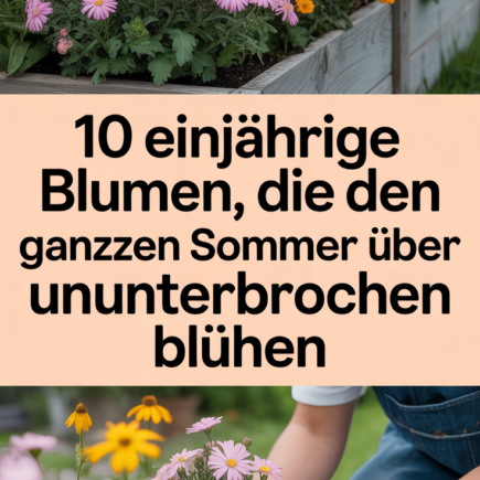 10 Einjährige Blumen, die den ganzen Sommer über ununterbrochen blühen