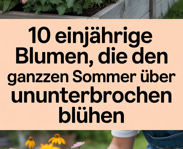 10 Einjährige Blumen, die den ganzen Sommer über ununterbrochen blühen