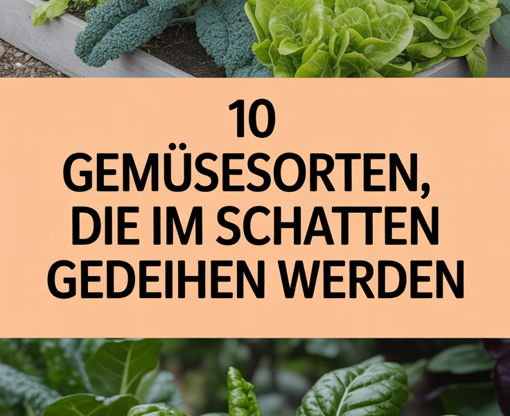 10 Gemüsesorten, die im Schatten gedeihen werden