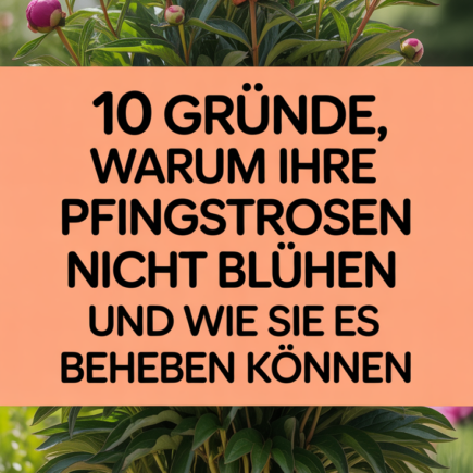 10 Gründe, warum Ihre Pfingstrosen nicht blühen und wie Sie es beheben können