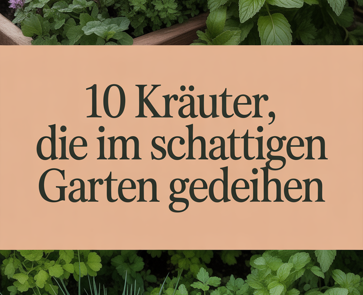 10 Kräuter, die im schattigen Garten gedeihen