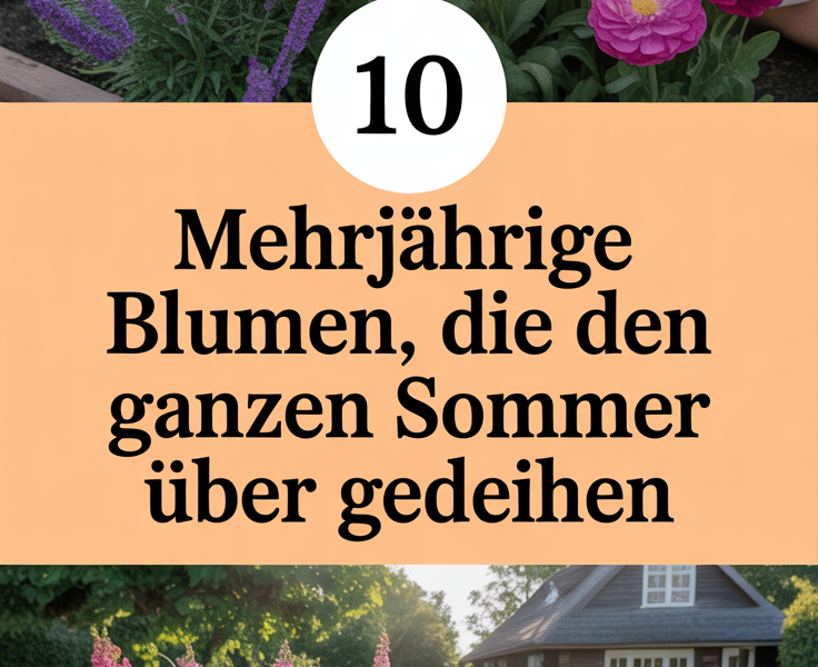 10 Mehrjährige Blumen, die den ganzen Sommer über gedeihen