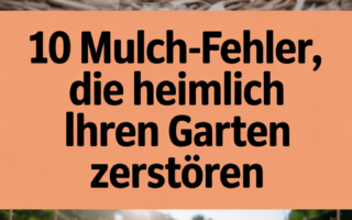 10 Mulch-Fehler, die heimlich Ihren Garten zerstören