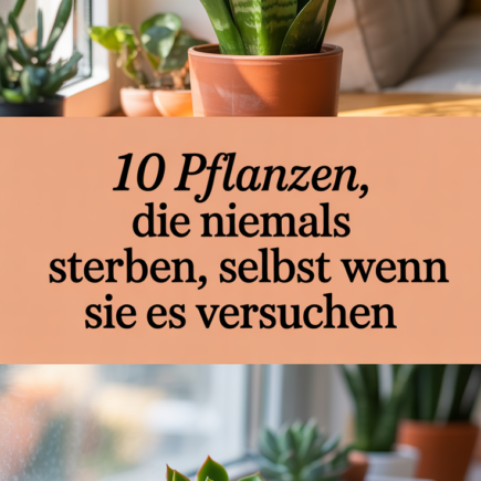 10 Pflanzen, die niemals sterben, selbst wenn Sie es versuchen