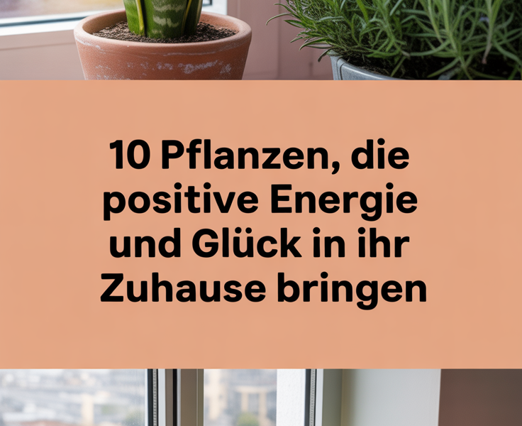 10 Pflanzen, die positive Energie und Glück in Ihr Zuhause bringen