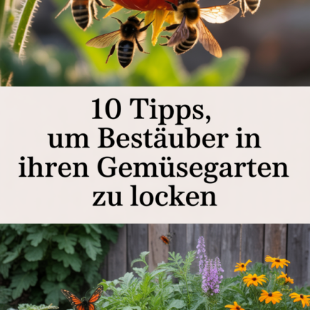 10 Tipps, um Bestäuber in Ihren Gemüsegarten zu locken