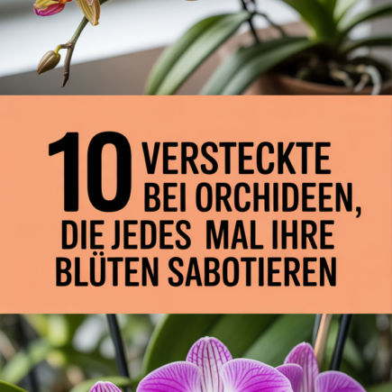 10 Versteckte Fehler bei Orchideen, die jedes Mal Ihre Blüten sabotieren