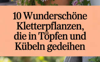 10 Wunderschöne Kletterpflanzen, die in Töpfen und Kübeln gedeihen