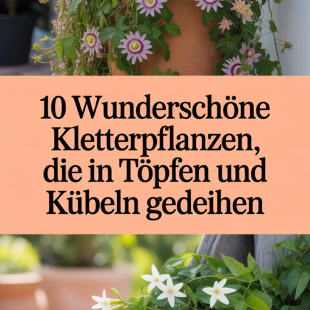 10 Wunderschöne Kletterpflanzen, die in Töpfen und Kübeln gedeihen