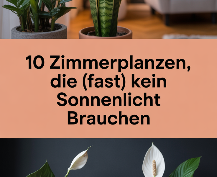 10 Zimmerpflanzen, die (fast) kein Sonnenlicht brauchen