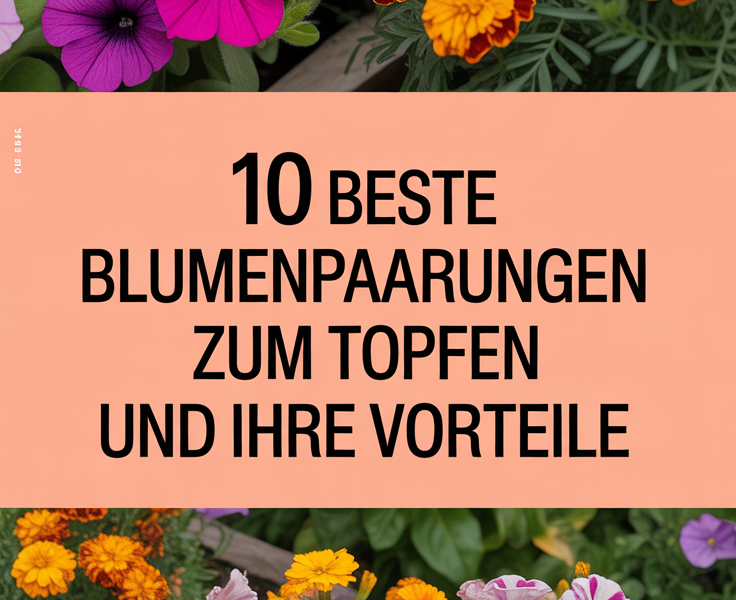 10 beste Blumenpaarungen zum Topfen und ihre Vorteile