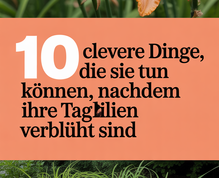 10 clevere Dinge, die Sie tun können, nachdem Ihre Taglilien verblüht sind