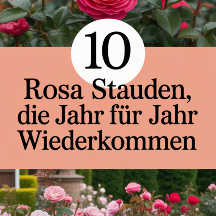 10 rosa Stauden, die Jahr für Jahr wiederkommen