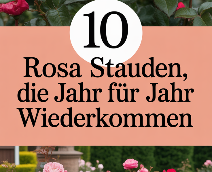 10 rosa Stauden, die Jahr für Jahr wiederkommen