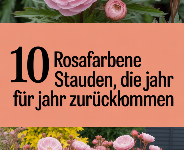 10 rosafarbene Stauden, die Jahr für Jahr zurückkommen