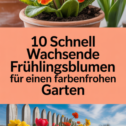 10 schnell wachsende Frühlingsblumen für einen farbenfrohen Garten