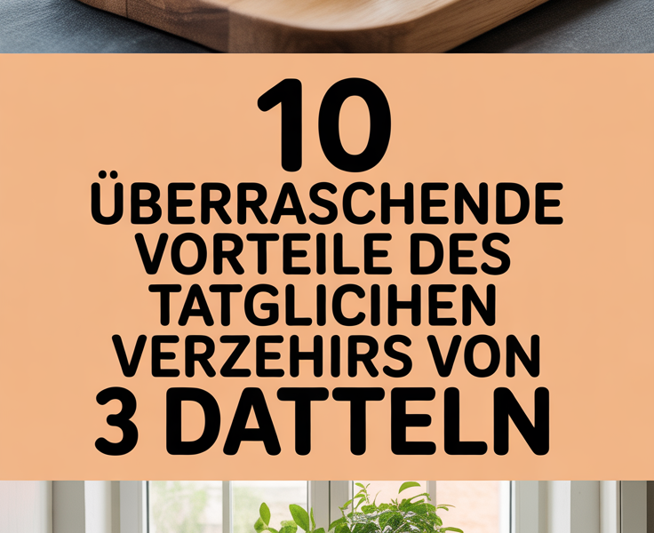 10 überraschende Vorteile des täglichen Verzehrs von 3 Datteln