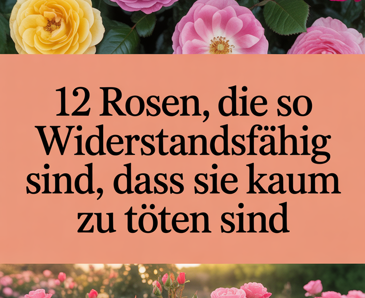 12 Rosen, die so widerstandsfähig sind, dass sie kaum zu töten sind
