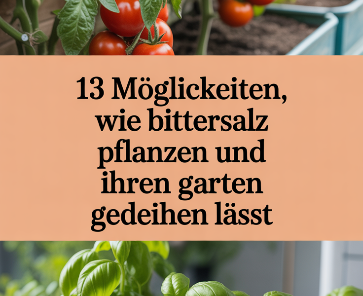 13 Möglichkeiten, wie Bittersalz Pflanzen und Ihren Garten gedeihen lässt