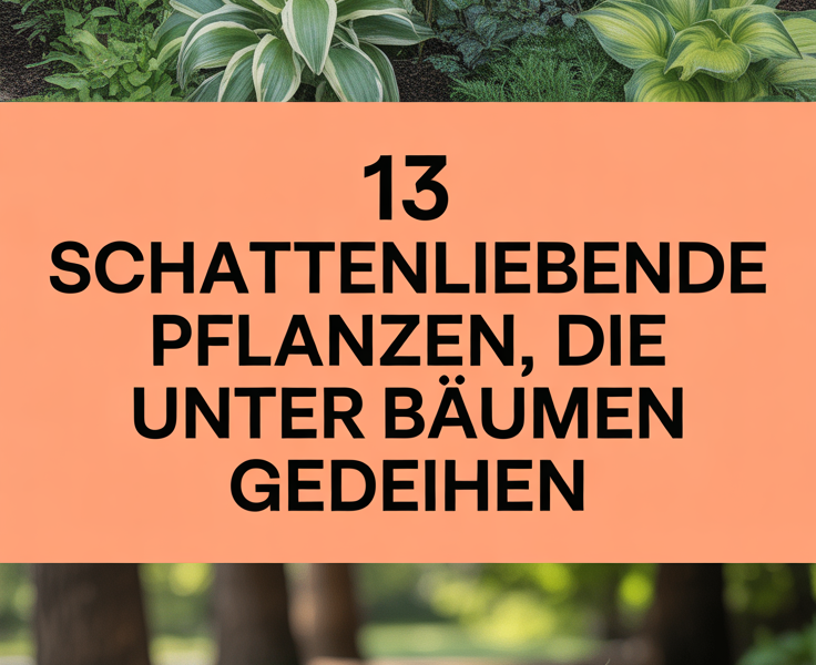 13 schattenliebende Pflanzen, die unter Bäumen gedeihen
