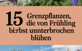 15 Grenzpflanzen, die von Frühling bis Herbst ununterbrochen blühen